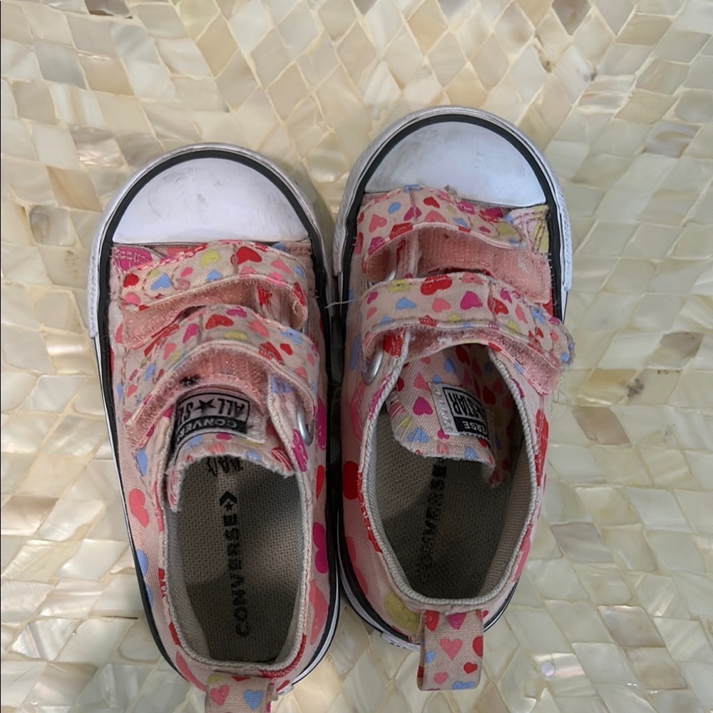 Converse Pink Floral Canvas Sneakers